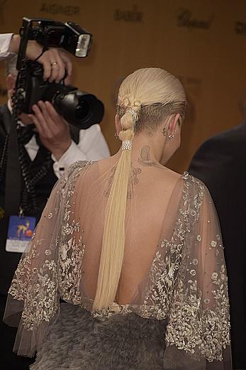 Rita Ora see through to nipples at Bambi Awards