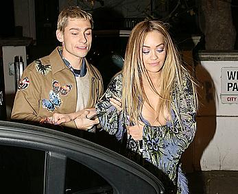 Rita Ora tit slip leaving X Factor studios in London