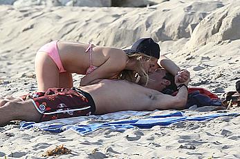 Stephanie Mcintosh in pink bikini candids