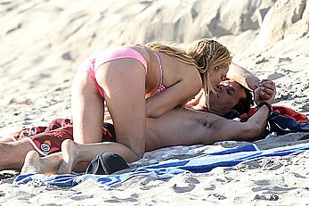 Stephanie Mcintosh in pink bikini candids