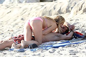 Stephanie Mcintosh in pink bikini candids