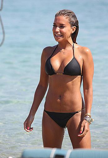 SylvieVan der Vaart in bikini on the beach In Mykonos