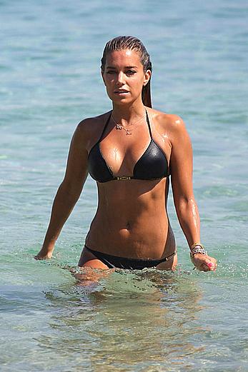 SylvieVan der Vaart in bikini on the beach In Mykonos