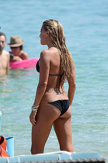 SylvieVan der Vaart in bikini on the beach In Mykonos