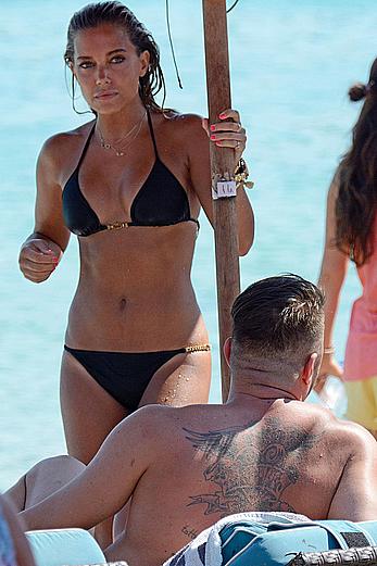 SylvieVan der Vaart in bikini on the beach In Mykonos