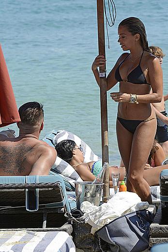 SylvieVan der Vaart in bikini on the beach In Mykonos