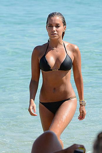 SylvieVan der Vaart in bikini on the beach In Mykonos