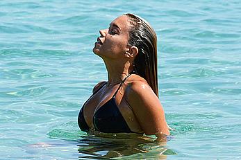 SylvieVan der Vaart in bikini on the beach In Mykonos