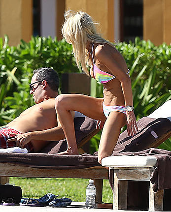 Tara Reid poolside in a bikini in Hawaii