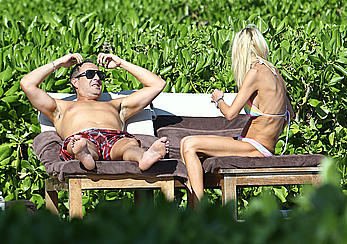 Tara Reid poolside in a bikini in Hawaii