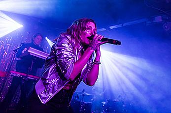 Tove Lo performing topless during a special album launch In East London