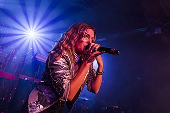 Tove Lo performing topless during a special album launch In East London