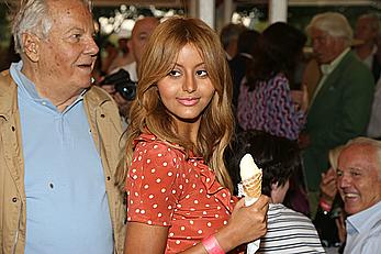 Zahia Dehar upskirt and boob slip at the Opening of The Tuileries Fun Fair in Paris