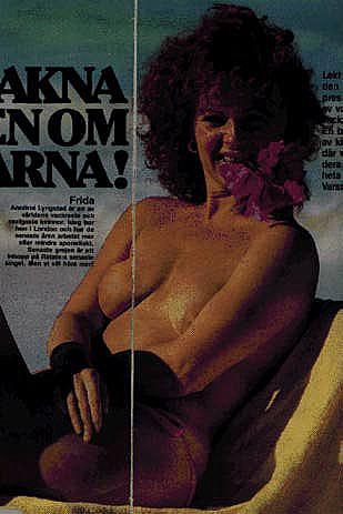 Anni-Frid Lyngstad from ABBA topless and see through images