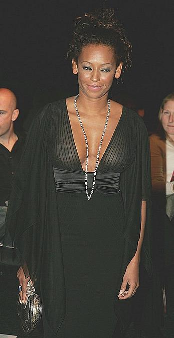 Melanie Brown in see through dress