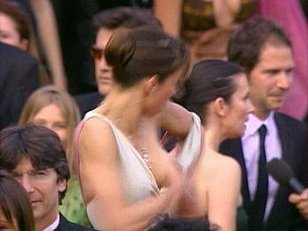 Sophie Marceau wardrobe malfunction at Cannes film festival